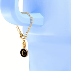 2pcs Letter Charm for Tumbler Cup Decoration Pendant Chain, Initial Accessories