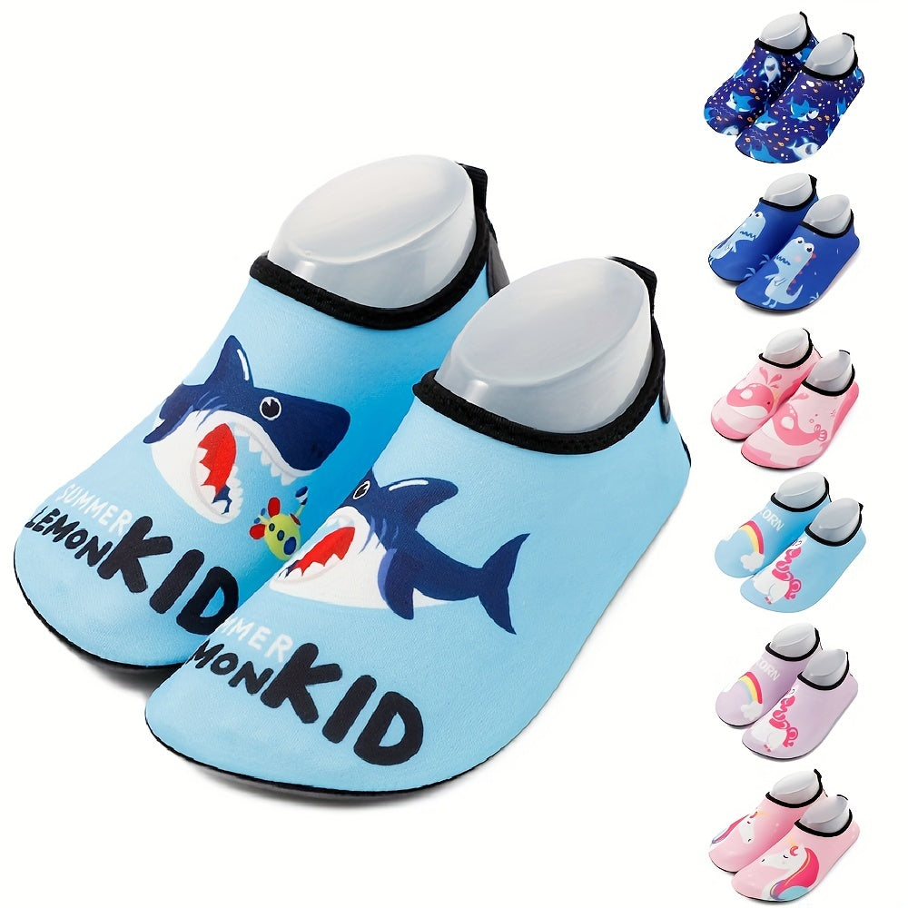 Kids Cartoon Water Shoes Soft Quick Drying Non Slip Water Sneakers