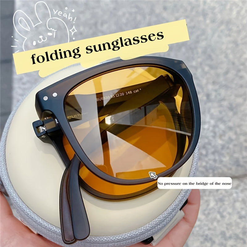 Vintage Polarized Folding Sunglasses for Women