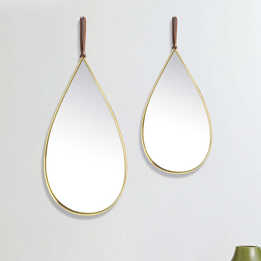 Teardrop Decorative Wall Mirror for Bedroom Entry Vanity Bathroom