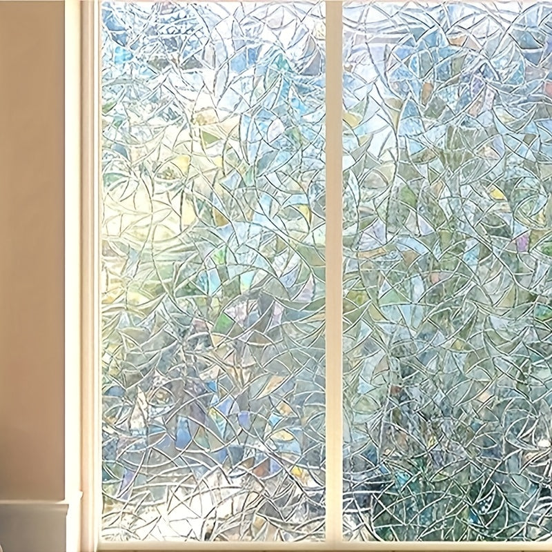 Rainbow Window Film 3D Decorative Vinyl Window Sticker