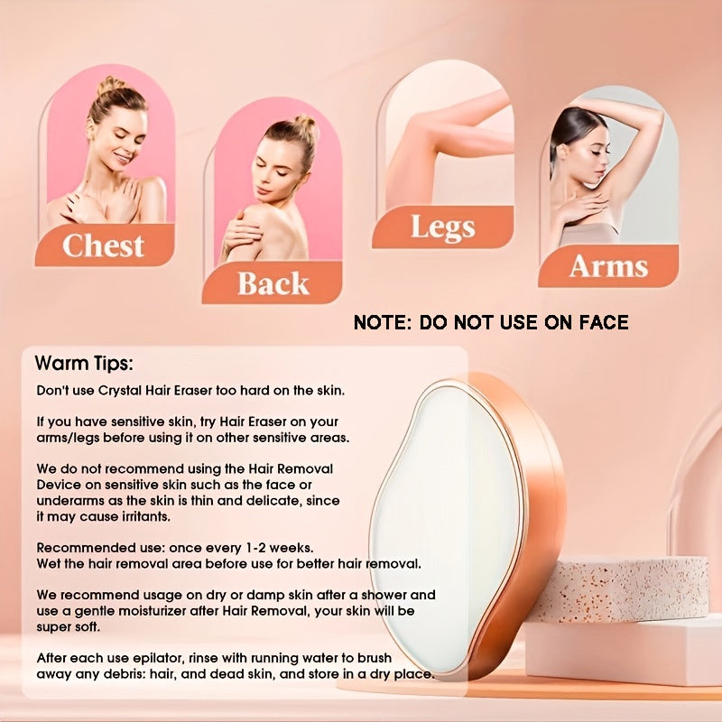 Crystal Hair Eraser Reusable Hair Remover Painless Exfoliation Tool
