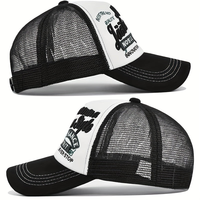 3D Embroidery Alphabet Baseball Cap Mesh Hat