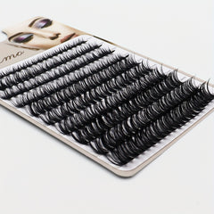 200 Pcs Segmented False Eyelashes 8-16mm Mixed Length D Curling Cluster Lashes