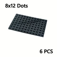 6pcs 20 32x30 Thin Bricks Red Yellow Green ABS Building Blocks Set