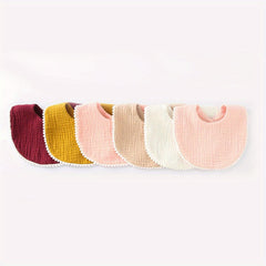 6Pcs Baby Lace Ball Cotton Bib Saliva Towel