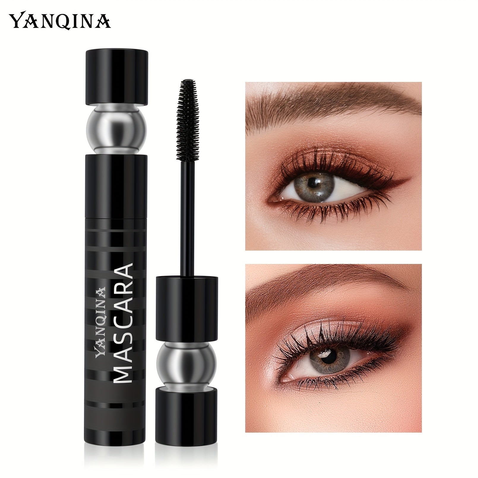 Waterproof Volumizing Mascara Long Lasting SmudgeProof Curly Holding Eyelashes