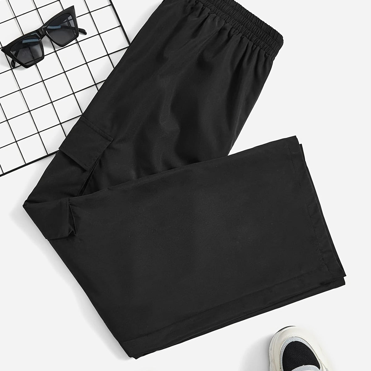  Wide Leg Cargo Trousers With Pockets