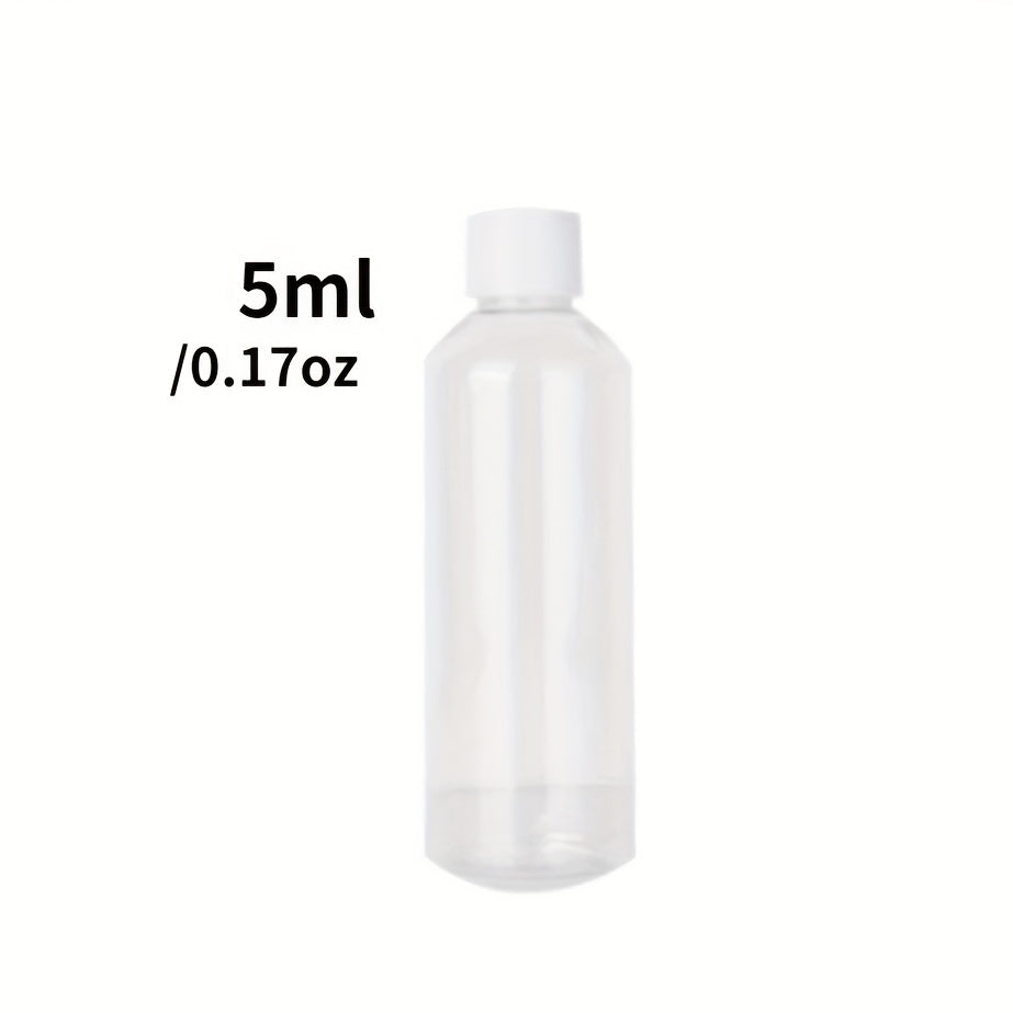 3 Clear Plastic PET Bottles for Medicine in Various Sizes