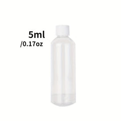 3 Clear Plastic PET Bottles for Medicine in Various Sizes