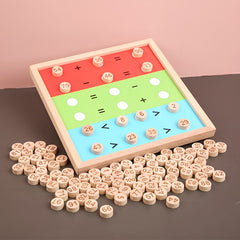 Wooden Educational Toy: 100 Numbers Arithmetic Game