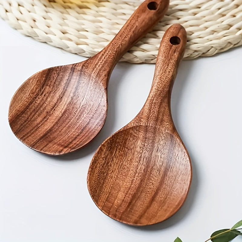 Cork Soup Spoon Wooden Shovel Non-stick Pot Rice Spoon