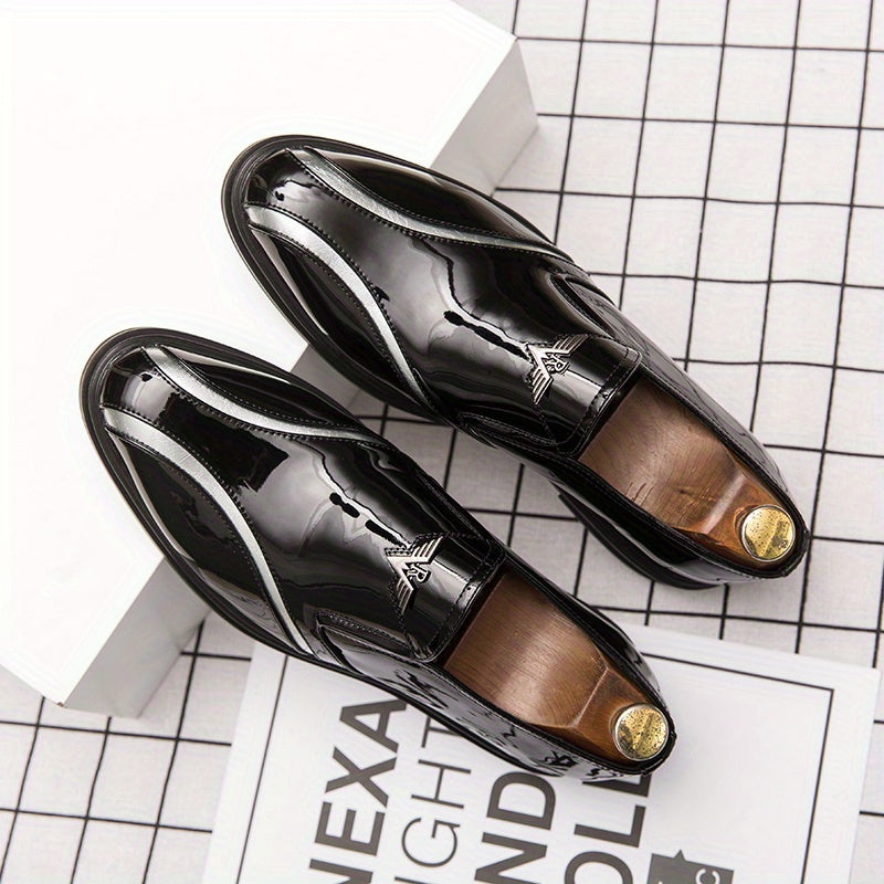 Women's PU Leather Slip On Soft Sole Oxfords