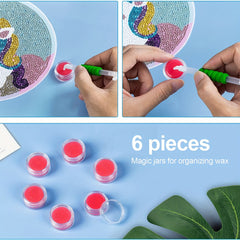 Diamond Painting Wax Storage Container Case With Glue Clay Organizer