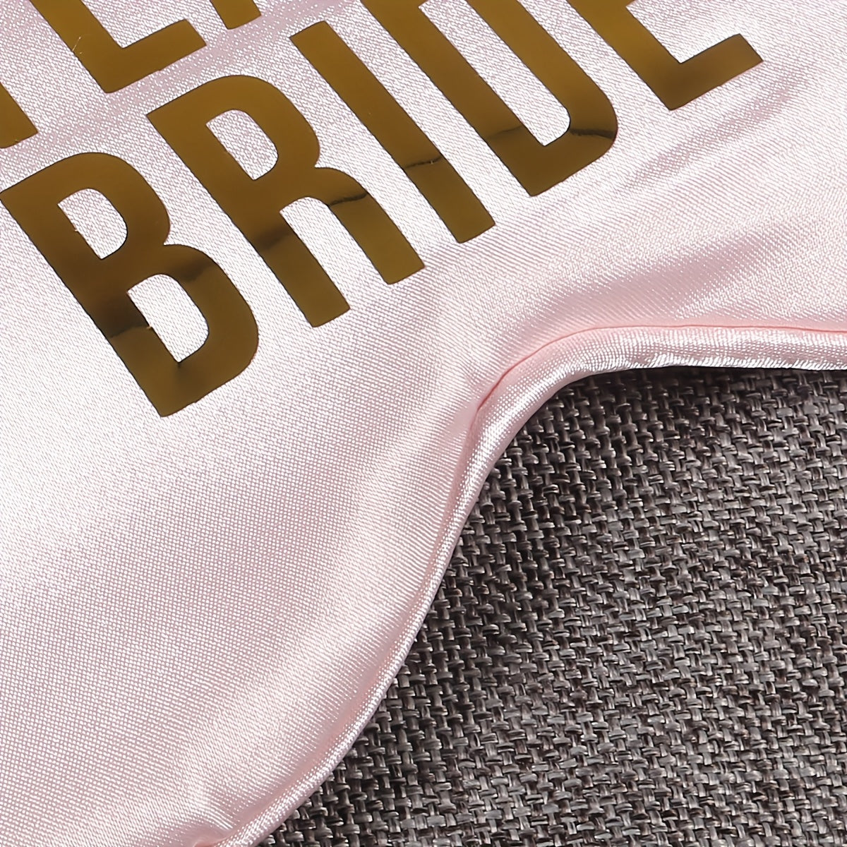 Soft Pink Bridal Sleep Mask for Bridesmaid