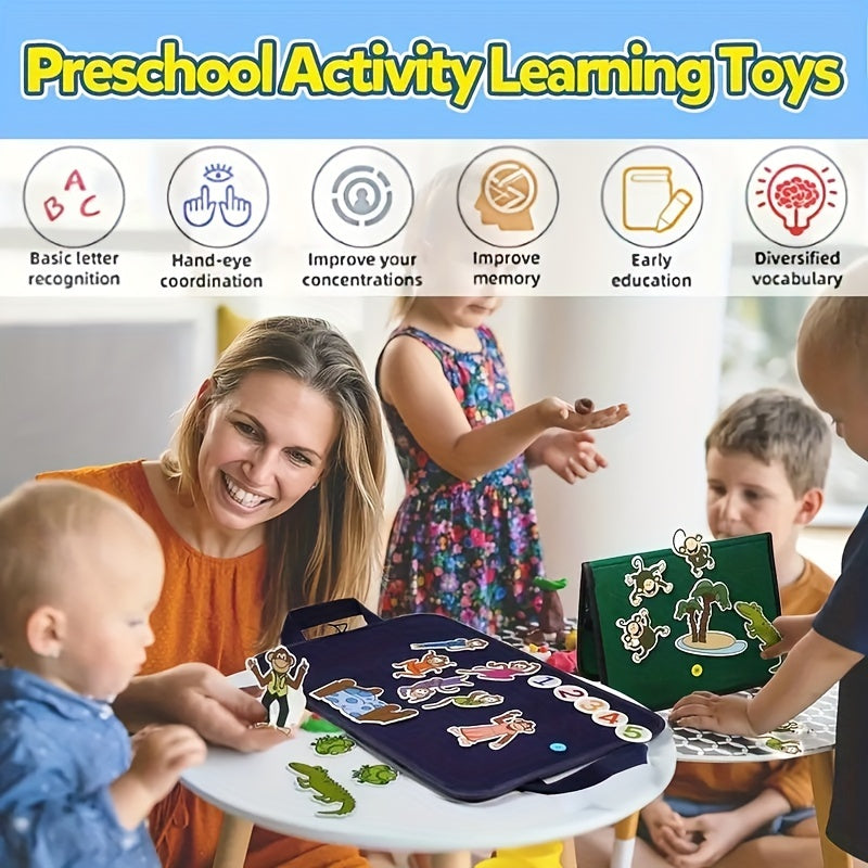 MAYAPHILOS Youngsters Felt Story Board Preschool Flannel Board Stories Activity