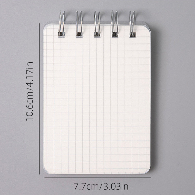 A7 Top Flip Coil Book Waterproof Cover Mini Notepad Portable Grid