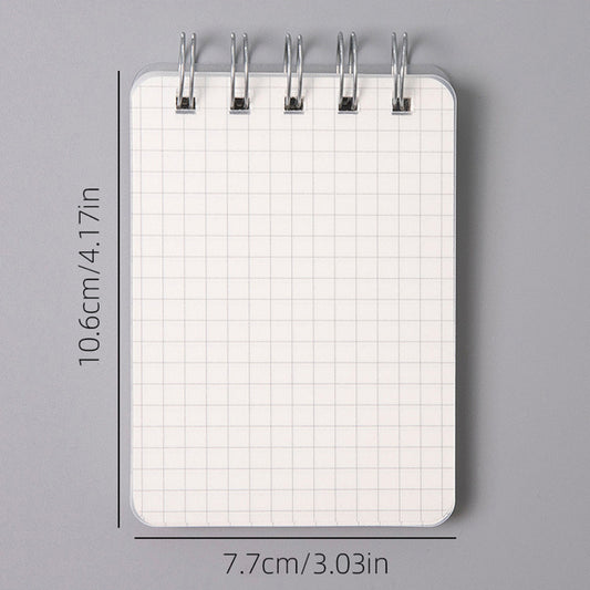 A7 Top Flip Coil Book Waterproof Cover Mini Notepad Portable Grid