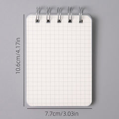 A7 Top Flip Coil Book Waterproof Cover Mini Notepad Portable Grid