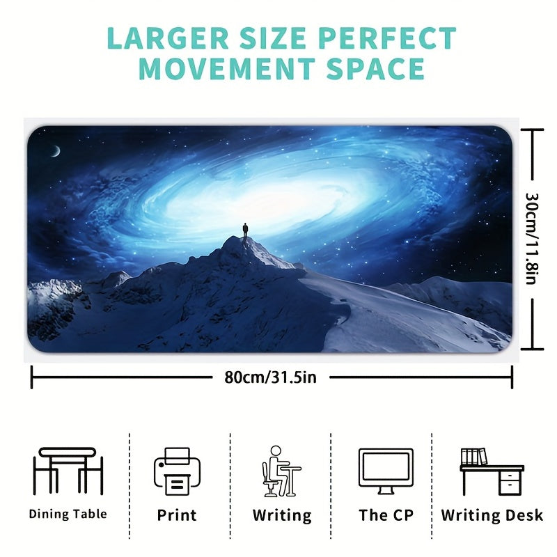 Starry Sky Gaming Mouse Pad Large Mouse Mat Keyboard Stitched Edges