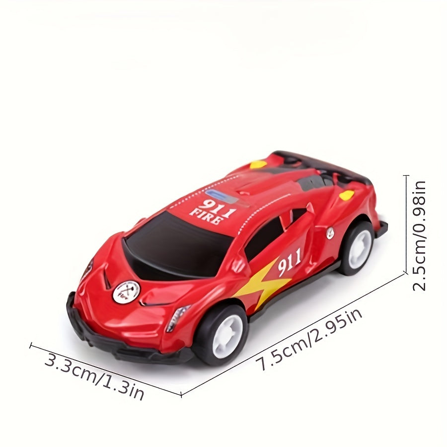 6pcs Assorted Toy Car Model, Random Patterns, 7.2 x 2.95in