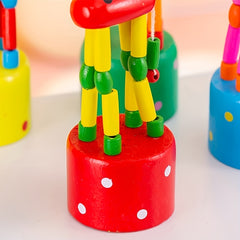 Kids Dancing Stand Giraffe Wooden Toy