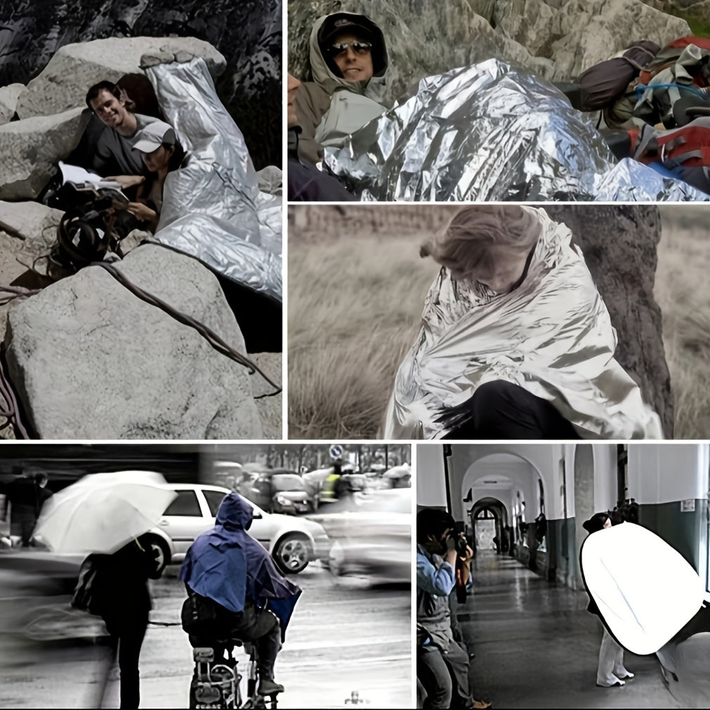 1pc Disposable First Aid Blanket for Outdoor Camping Lifesaving Emergency
