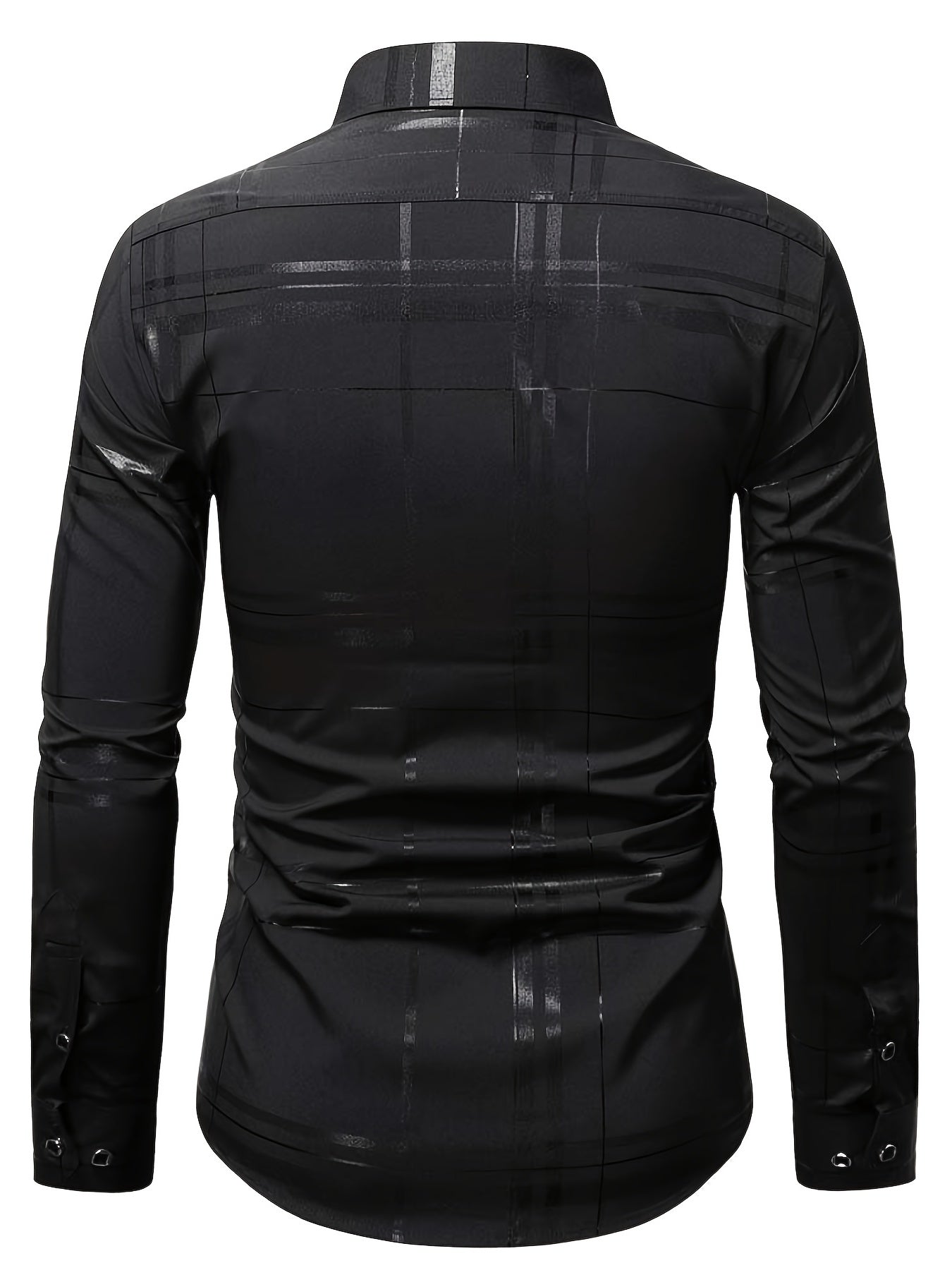 Men's Semi formal Stripe Button Up Shirt for Spring/Fall
