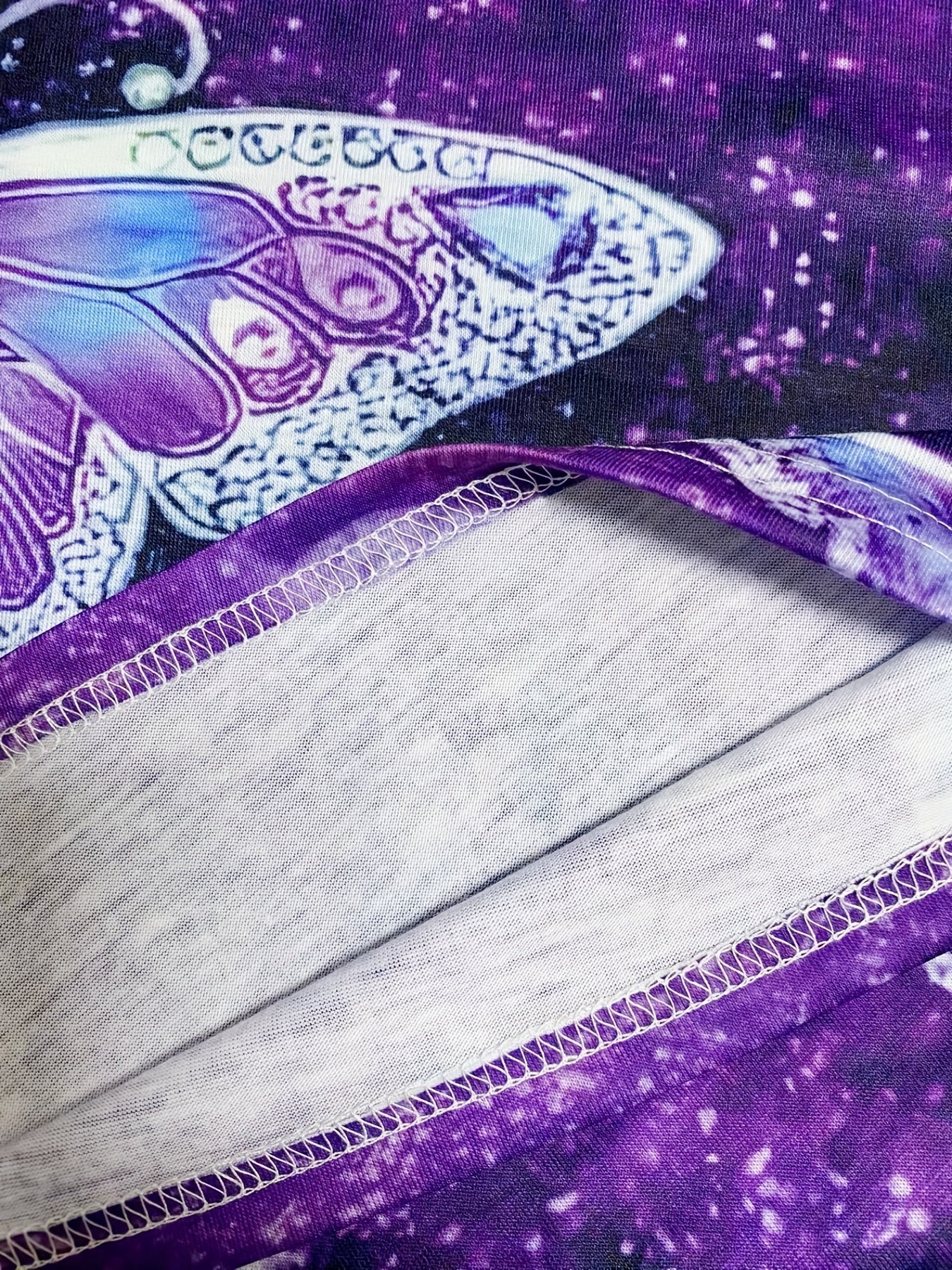  Butterfly Print V Neck Tank Top