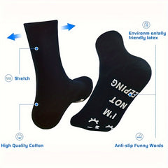 Funny Resting My Eyes Socks Dad Grandpa Mom Grandma