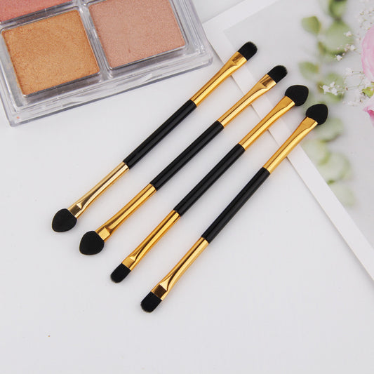 4pcs Double Head Eyeshadow Brushes Sponge Dual Sides Applicator Cosmetic Tool