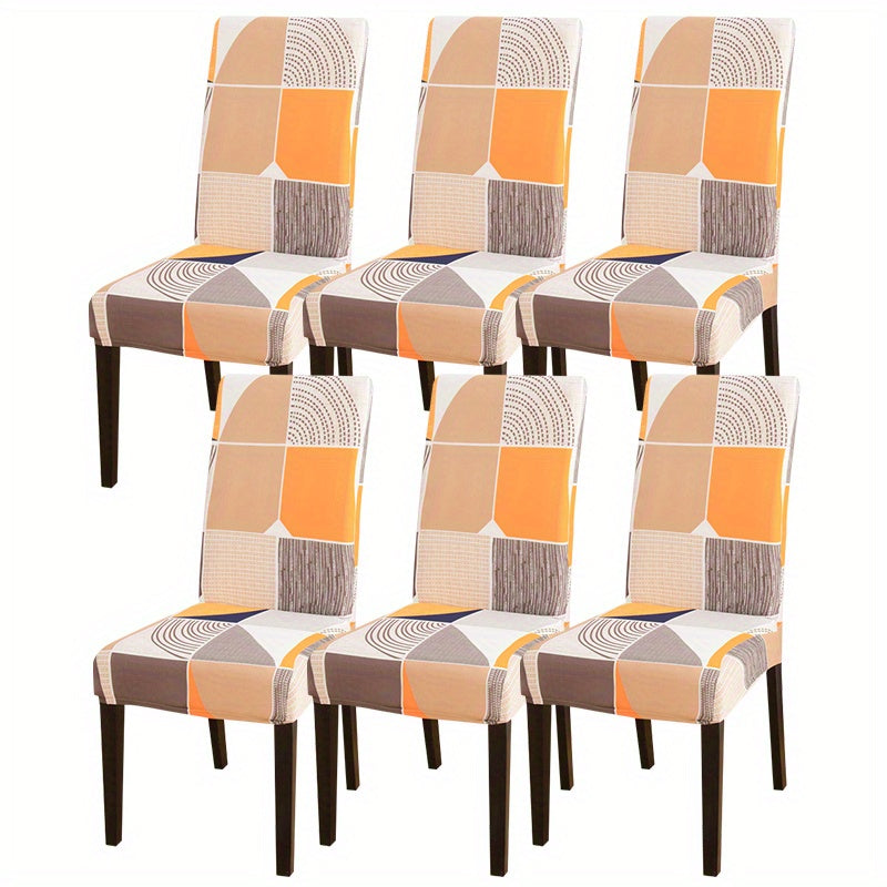 Printed Stretch Dining Chair Slipcover - Chair Protector for Living Room