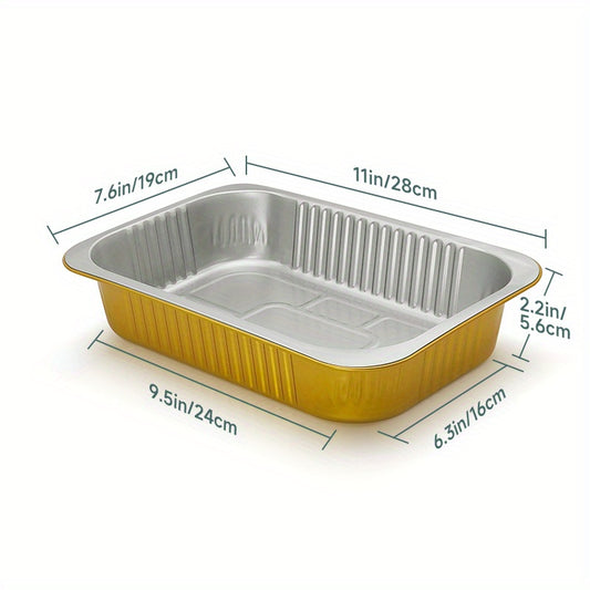 Aluminum Foil Half Size Steam Table Deep Pans - Pack of 50