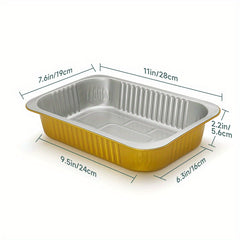 Aluminum Foil Half Size Steam Table Deep Pans - Pack of 50