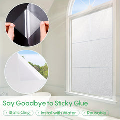 Frosted Anti UV Window Privacy Film for Home Office Kitchen Bathroom