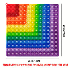 Legendstar 12x12 Multiplication Push Bubble Fidget Toy for Kids
