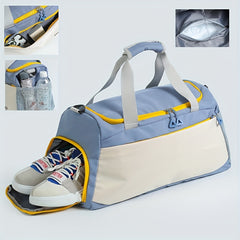 Waterproof Gym Bag With Shoe Compartment Large Capacity Duffle Bag