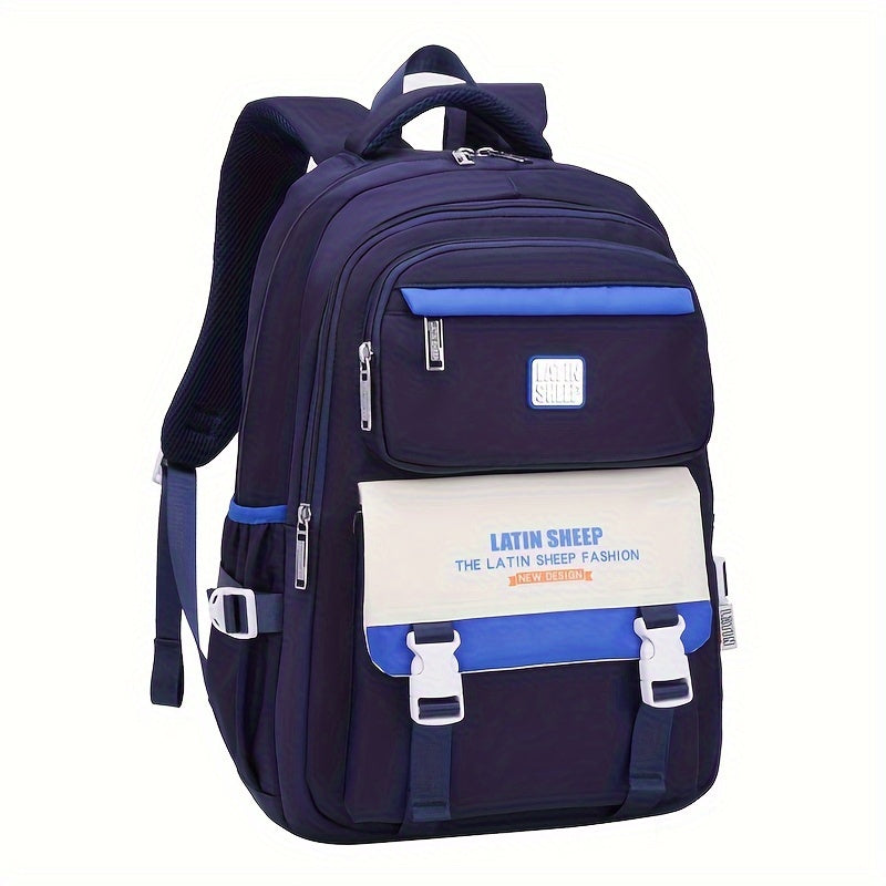 1pc Students School Backpack with Functional Pocket