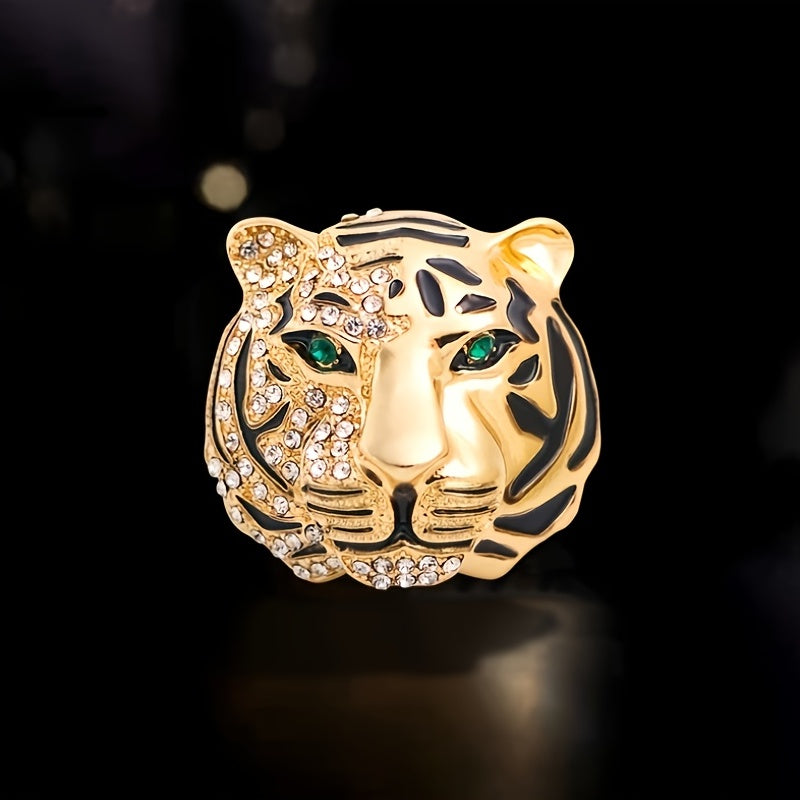 Vintage Tiger Brooch Alloy Suit Gift