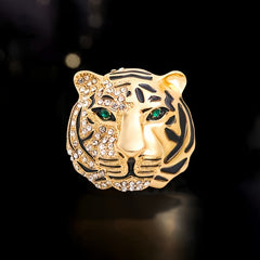Vintage Tiger Brooch Alloy Suit Gift