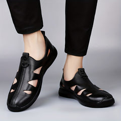Men's Hollow Out Loafer Shoes Lightweight Sandals