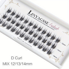 DIY Eyelash Extensions 36 Clusters C D Curl 13 15mm