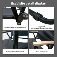 Portable Outdoor Folding Chair for Camping, Beach, Picnic - Blue