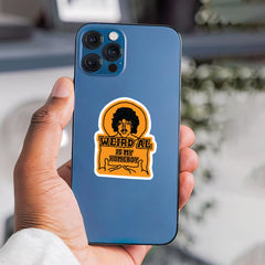 Weird Al Vinyl Sticker Orange Car Decal