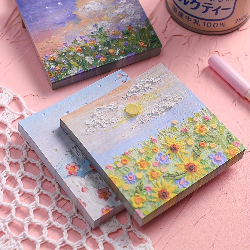 Vibrant Painting Sticky Notes for Students