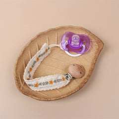 Baby Pure Cotton Pacifier Clip - BPA Free Teether Chain