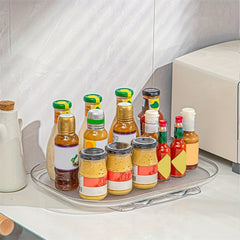Square Lazy Susan Organizer Refrigerator Turntable Condiment Storage Rack