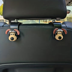 2pcs Cartoon Dog Car Hook Creative Multifunctional Decoration