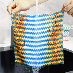 5pcs Microfiber Kitchen Towels Absorbent for Cleaning Dishes, Tea Pots, Cars