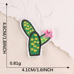 6pcs Cactus Embroidery Patches DIY Clothes Accessories
